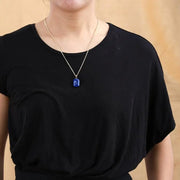 Collana "onestà" in lapis-lazuli ecomboutique166