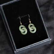 Boucles d'oreilles "Eole" en Jade